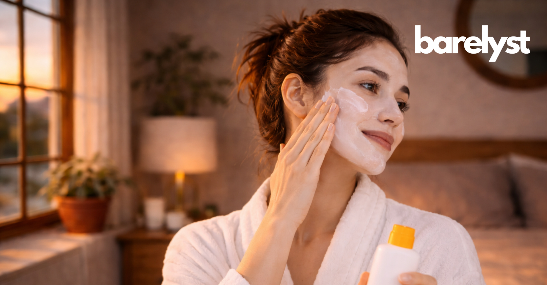 Morning Skin Care Routine Apply Sunscreen Step - Barelyst